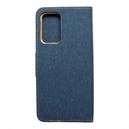 Samsung Galaxy A52s 5G Book Handytaschen CANVAS Book Navy blau 