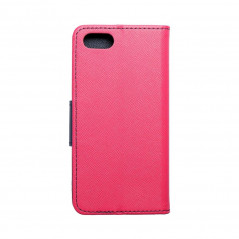 Apple iPhone 8 Book Handytaschen Fancy Book Rosa / Marineblau 