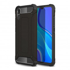 XIAOMI Redmi 9A Gehärtete Abdeckung Armor Schwarz 