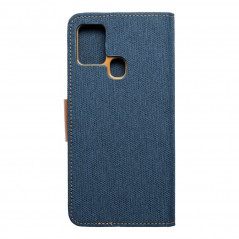 Samsung Galaxy A21s Book Handytaschen CANVAS Book Navy blau 