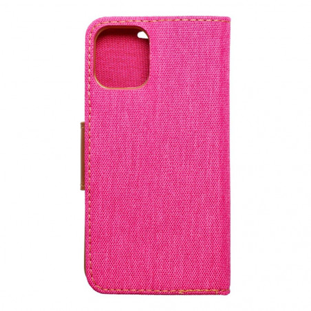 Apple iPhone 12 mini Book Handytaschen CANVAS Book Rosa