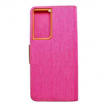 Samsung Galaxy S21 Ultra 5G Book Handytaschen CANVAS Book Rosa 