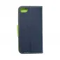 Apple iPhone 7 Book Handytaschen Fancy Book Marine / Limette 