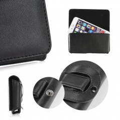 Nokia 225 Universaletui, Horizontale holster Chic VIP Elegant  Schwarz 