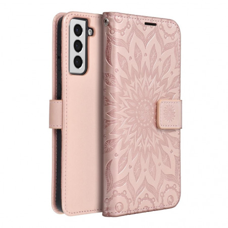 Samsung Galaxy A32 LTE Book Handytaschen MEZZO Book Mandala  Roségold 