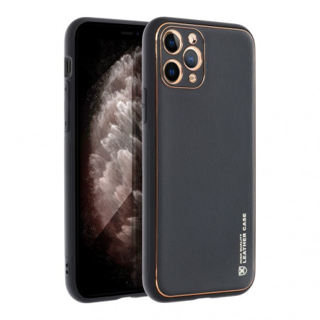 Apple iPhone 11 Pro Hülle Leather Schwarz