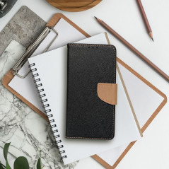 XIAOMI Redmi 9A Book Handytaschen Fancy Book Schwarz 