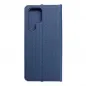 Samsung Galaxy S22 Ultra Book Handytaschen LUNA Book Carbon Kohlenstoff-Faser, Elegant  Blau 