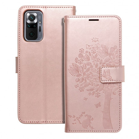 XIAOMI Redmi Note 10 Pro Max Book Handytaschen MEZZO Book Baum  Roségold 