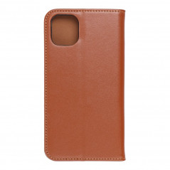 Apple iPhone 11 Book Handytaschen Leather case SMART PRO Elegant  Braun 