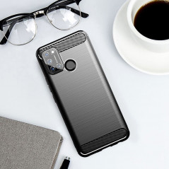 Oppo A55 5G Hülle Carbon Elegant  Schwarz 