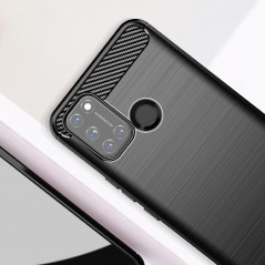 Oppo A53s Hülle Carbon Elegant  Schwarz 