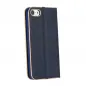 Apple iPhone 7 Book Handytaschen LUNA Book Gold Elegant  Navy blau 