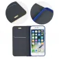 Apple iPhone 8 Book Handytaschen LUNA Book Gold Elegant  Navy blau 