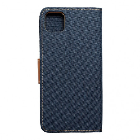 Samsung Galaxy A22 5G Book Handytaschen CANVAS Book Navy blau 