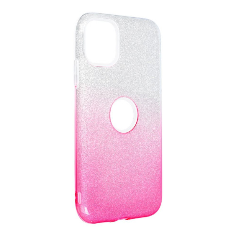 Apple iPhone 11 Hülle Shining Transparent und Pink 