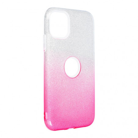 Apple iPhone 11 Hülle Shining Transparent und Pink 