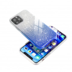 Apple iPhone 8 Hülle Shining Transparent und blau