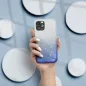 Apple iPhone 8 Hülle Shining Transparent und blau 