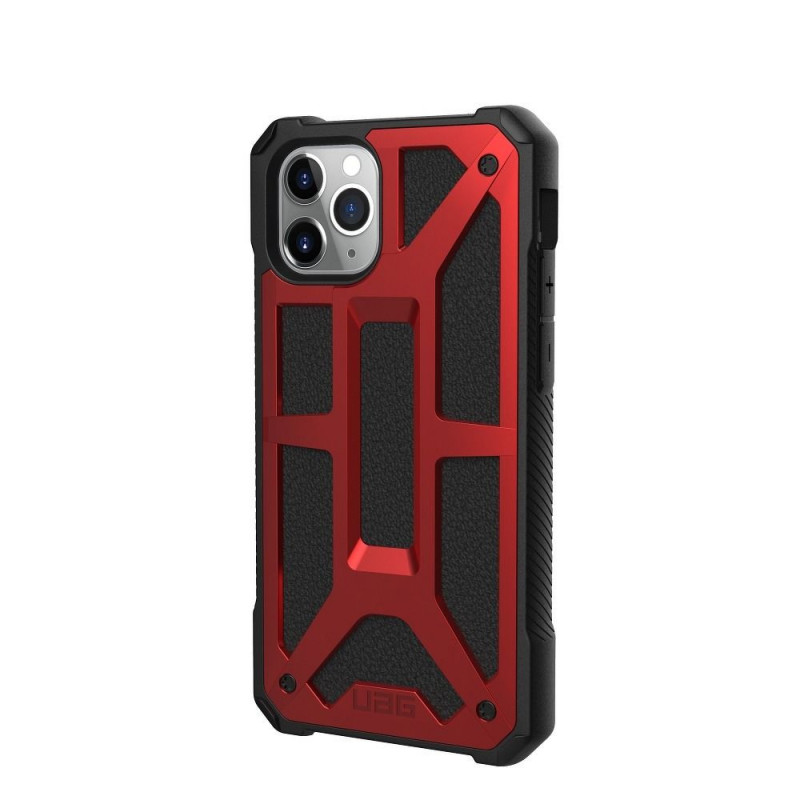 Apple iPhone 11 Pro Hülle Urban Armor Gear Monarch Premium-Gehäuse  MagSAFE  Rot 