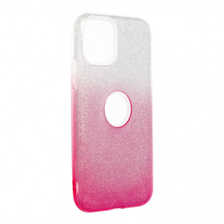 Apple iPhone 11 Pro Hülle Shining Transparent und Pink