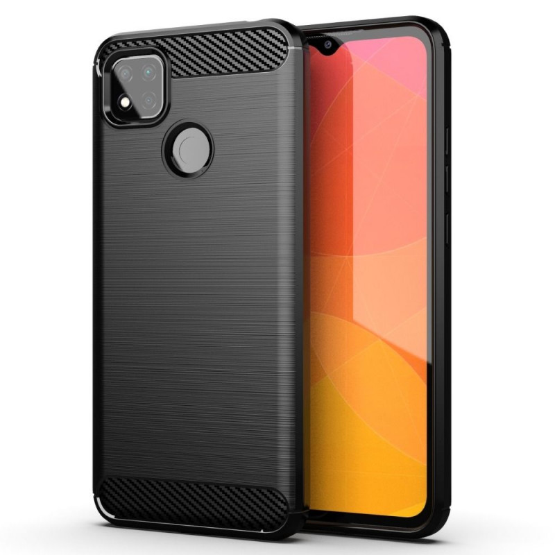 XIAOMI Redmi 9A Hülle Carbon Elegant  Schwarz 