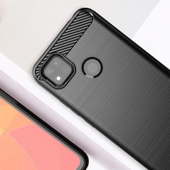 XIAOMI Redmi 9C NFC Hülle Carbon Elegant  Schwarz 