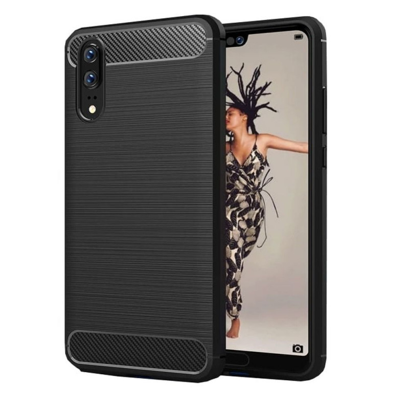 Huawei P20 Pro Hülle Carbon Elegant  Schwarz 