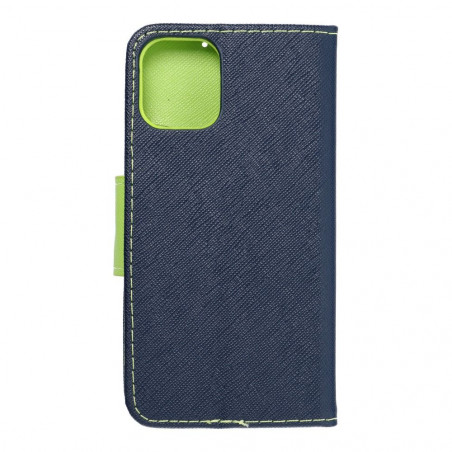 Apple iPhone 12 mini Book Handytaschen Fancy Book Marine / Limette