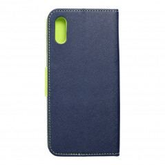 XIAOMI Redmi 9A Book Handytaschen Fancy Book Marine / Limette 