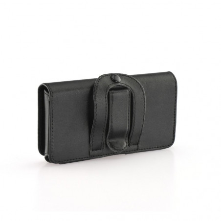 Apple iPhone 12 Pro Universaletui, Horizontale holster Chic VIP Elegant  Schwarz 