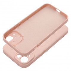 Apple iPhone 15 Hülle Silicone Mag Cover MagSAFE  Rosa 