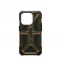 Apple iPhone 15 Pro Hülle Urban Armor Gear Monarch Pro MagSAFE  Kevlar element green 