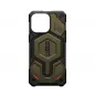 Apple iPhone 15 Pro Max Hülle Urban Armor Gear Monarch Pro MagSAFE  Kevlar element green 