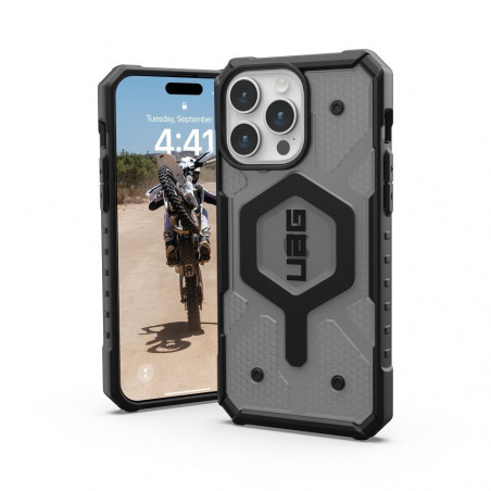 Apple iPhone 15 Pro Max Hülle Urban Armor Gear Pathfinder Premium-Gehäuse  MagSAFE  Asche