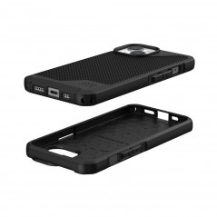 Apple iPhone 15 Hülle Urban Armor Gear Metropolis LT Premium-Gehäuse   Kevlar Schwarz 