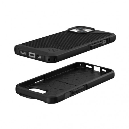 Apple iPhone 15 Hülle Urban Armor Gear Metropolis LT Premium-Gehäuse   Kevlar Schwarz 