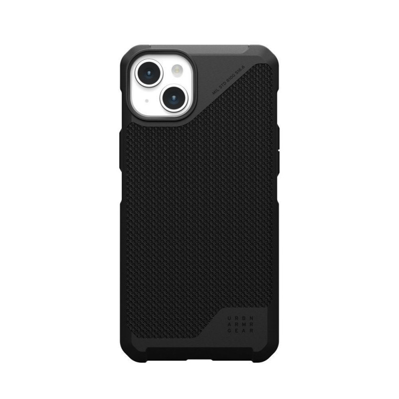 Apple iPhone 15 Plus Hülle Urban Armor Gear Metropolis LT Premium-Gehäuse   Kevlar Schwarz 