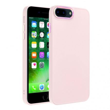 Apple iPhone 8 Plus Hülle FRAME Elegant  Puderrosa 