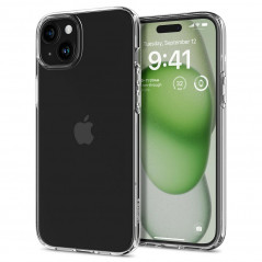 Apple iPhone 15 Plus Hülle Spigen Liquid Crystal Kristallklar  Durchsichtbar 