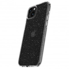 Apple iPhone 15 Plus Hülle Spigen Liquid Crystal Kristallklar  Glitzerkristall 