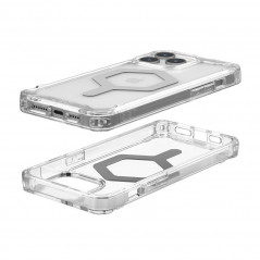 Apple iPhone 15 Pro Max Hülle Urban Armor Gear Plyo Premium-Gehäuse  MagSAFE  Eissilber 