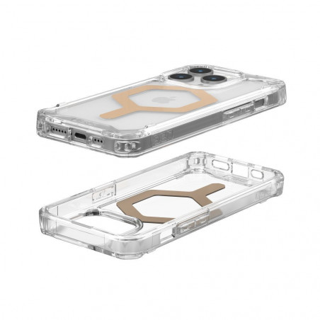 Apple iPhone 15 Pro Hülle Urban Armor Gear Plyo Premium-Gehäuse  MagSAFE  Eisgold