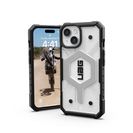 Apple iPhone 15 Hülle Urban Armor Gear Pathfinder Premium-Gehäuse  MagSAFE  Eis 