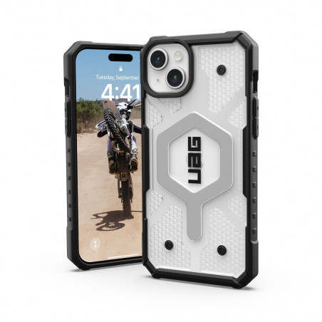 Apple iPhone 15 Plus Hülle Urban Armor Gear Pathfinder Premium-Gehäuse  MagSAFE  Eis