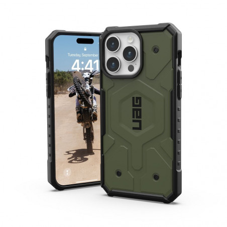 Apple iPhone 15 Pro Max Hülle Urban Armor Gear Pathfinder Premium-Gehäuse  MagSAFE  Oliv