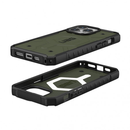 Apple iPhone 15 Pro Max Hülle Urban Armor Gear Pathfinder Premium-Gehäuse  MagSAFE  Oliv 