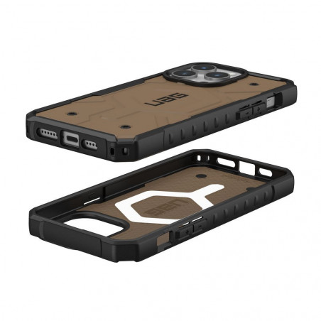 Apple iPhone 15 Pro Max Hülle Urban Armor Gear Pathfinder Premium-Gehäuse  MagSAFE  Dunkle Erde