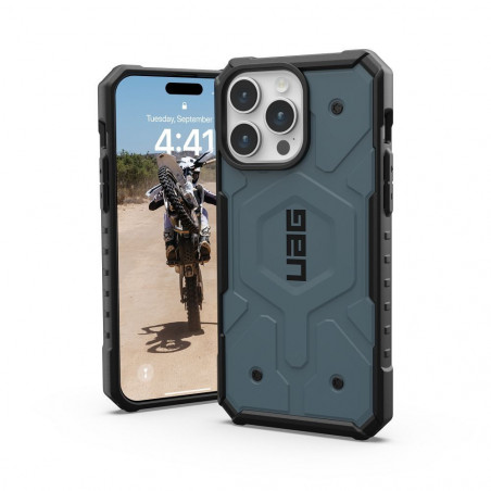 Apple iPhone 15 Pro Max Hülle Urban Armor Gear Pathfinder Premium-Gehäuse  MagSAFE  Wolkenblau