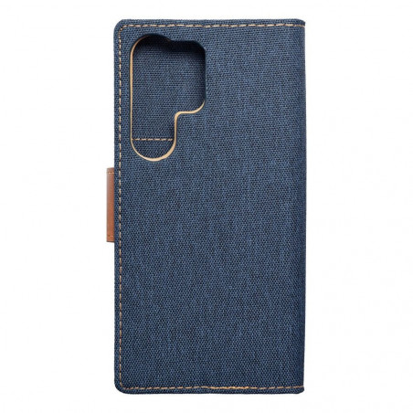 Samsung Galaxy S24 ULTRA Book Handytaschen CANVAS Book Navy blau